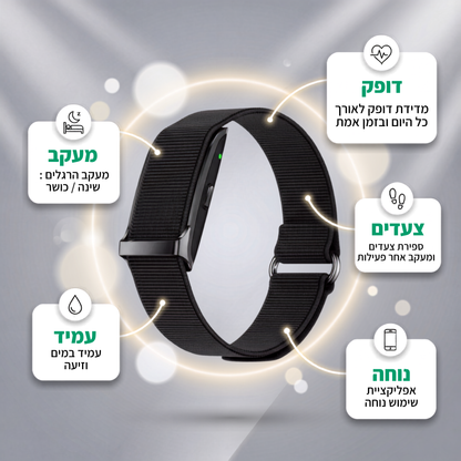 ™RyBand PRO - צמיד מעקב בריאות חכם